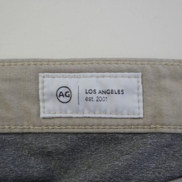 AG Adriano Goldsmied Everett Slim Straight Beige Cream Jeans 39/24 Mid Rise - Picture 8 of 11